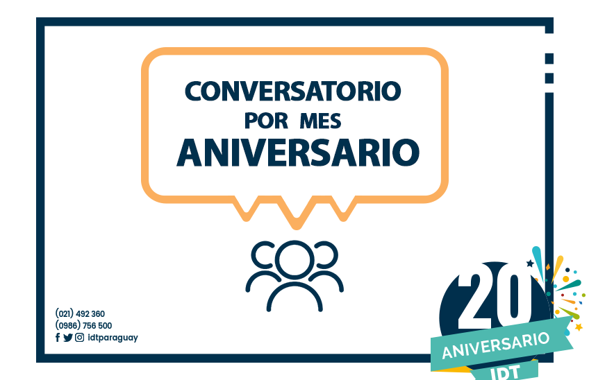 Sé parte de nuestros conversatorios gratuitos por mes aniversario