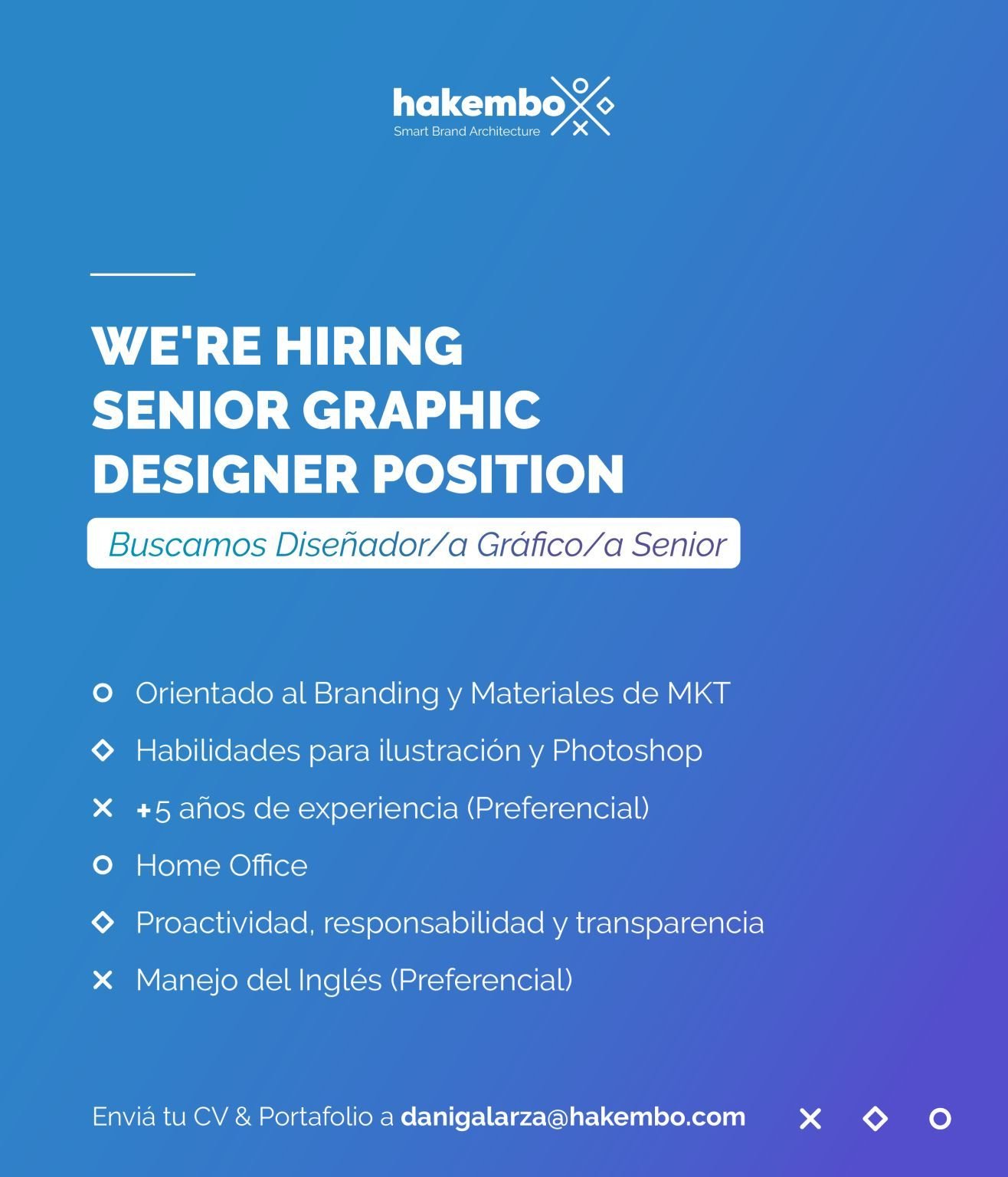 Importante Empresa Busca Diseñador/a Gráfico/a Senior.